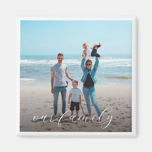 Imán Foto de nuestra familia Personalizado