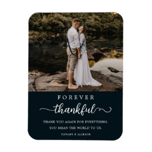 Imán Foto De Pareja boda Por Siempre Guión De Gracias