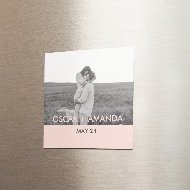 Imán Foto de pareja moderna con nombre perosnalizado ro (Subido por el creador)