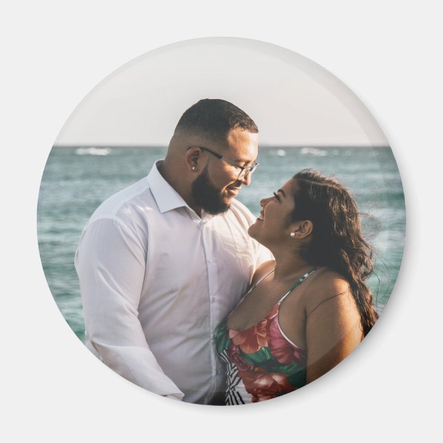 Imán Foto de pareja personalizado personalizada (Frente)