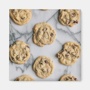 Imán Foto de patrón de cookie de chocolate