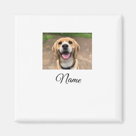 Imán Foto de perro gato añadir nombre mascota personali