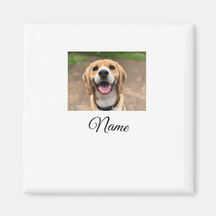 Imán Foto de perro gato añadir nombre mascota personali