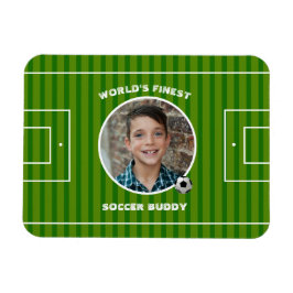 Imán Foto de Personalizado de campo deportivo de fútbol
