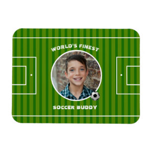 Imán Foto de Personalizado de campo deportivo de fútbol