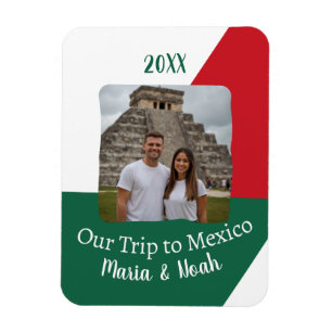 Imán Foto de personalizado: nuestro viaje a México