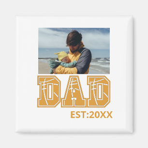 Imán Foto de personalizado Padre Deporte Día Papá Balon