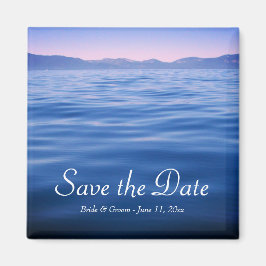 Imán Foto de Pink and Blue Lake Tahoe Save the Date