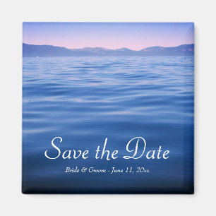 Imán Foto de Pink and Blue Lake Tahoe Save the Date