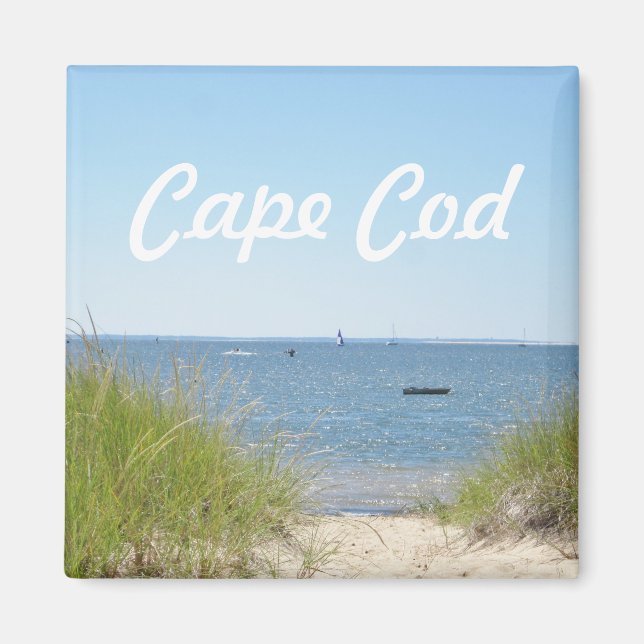 Imán Foto de playa de Cape Cod (Frente)