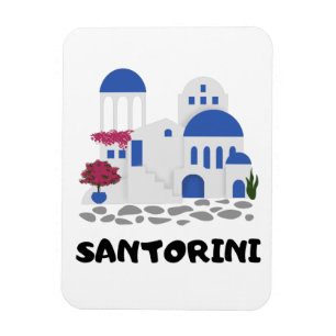 Imán Foto de Santorini Grecia de arquitectura de vintag