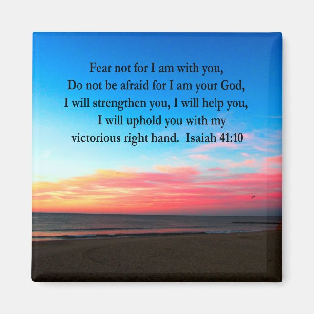 IMÁN FOTO DE SERENE ISAIAH 41:10 SUNRISE (Frente)