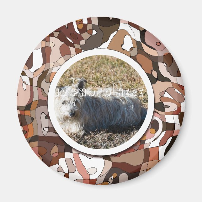 Imán Foto de su Personalizado de perro maravilla (Frente)