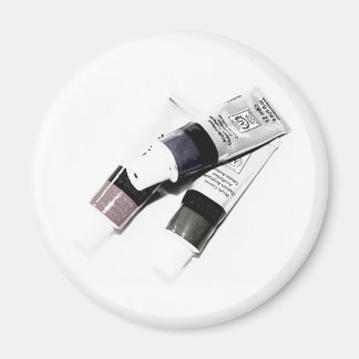 Imán Foto de Tubos de pintura acrílica del artista