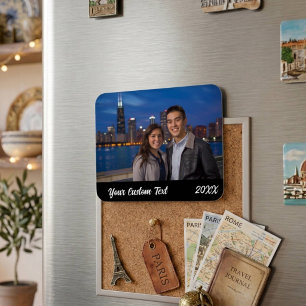 Imán Foto de vacaciones familiares personalizadas para