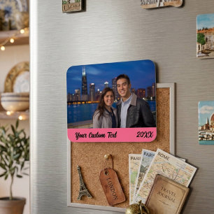 Imán Foto de vacaciones familiares personalizadas para