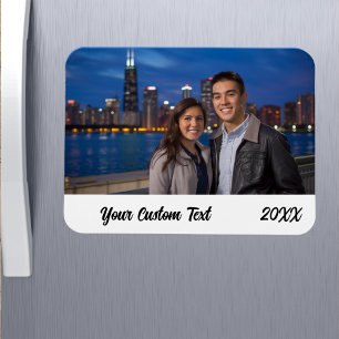 Imán Foto de vacaciones familiares personalizadas para