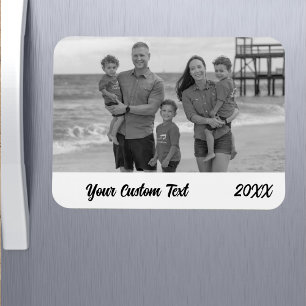 Imán Foto de vacaciones familiares personalizadas para 