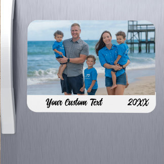 Imán Foto de vacaciones familiares personalizadas para