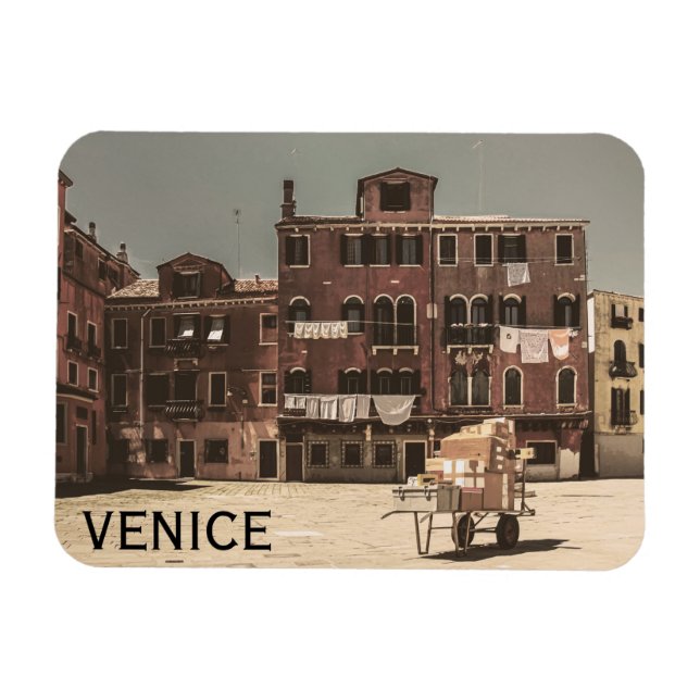 Imán Foto de Venecia de época (Horizontal)