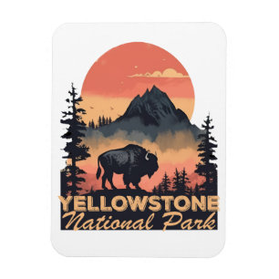 Imán Foto de viaje del Parque Nacional Yellowstone