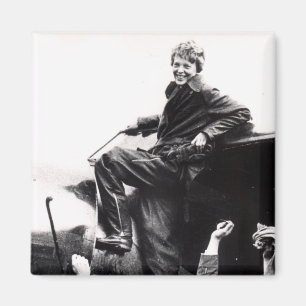 Imán Foto de Vintage Amelia Earhart