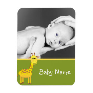 Imán Foto del bebé/ Giraffe