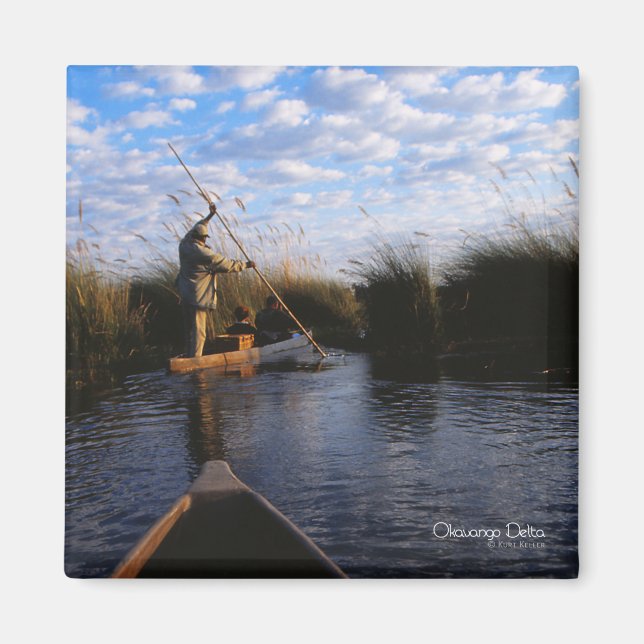 Imán Foto del delta del Okavango (Frente)