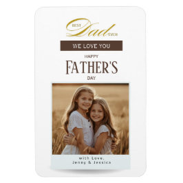 Imán Foto del Día del Padre Mejor Papá del Mundo