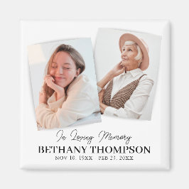 Imán Foto del Favor del Funeral Memorial