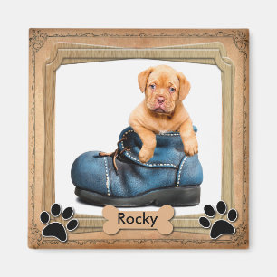 Imán Foto del mascota de la familia de DIY