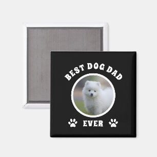 Imán Foto del mejor Personalizado de papá de perro pers