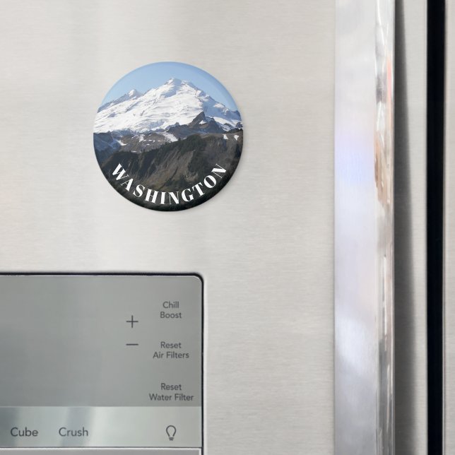 Imán Foto del Monte Baker del Estado de Washington (In situ (nevera))