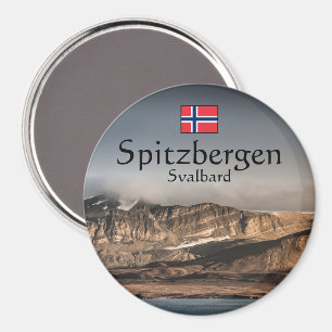 Imán Foto del paisaje de Svalbard