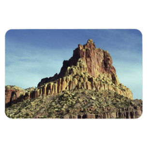 Imán Foto del paisaje del pico de montaña de la roca