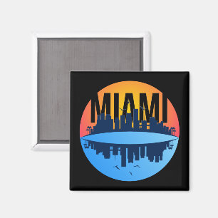 Imán Foto del perfil urbano de Miami Florida