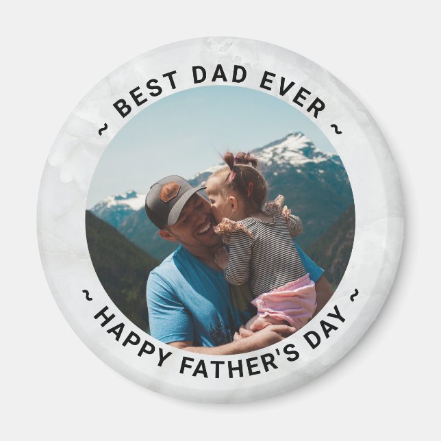 Imán Foto del Personalizado del Día del Padre (Frente)