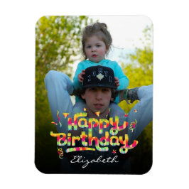 Imán Foto del personalizado + Keepsake de cumpleaños co