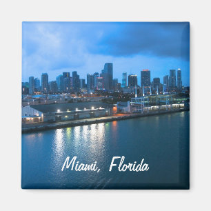 Imán Foto del personalizar Puerto de Miami