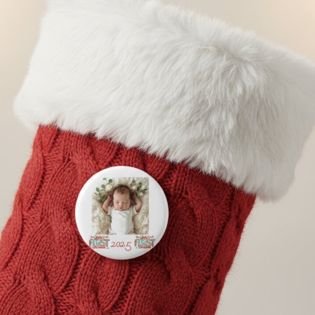 Imán Foto del primer Navidad de bebé Personalizar  (Subido por el creador)