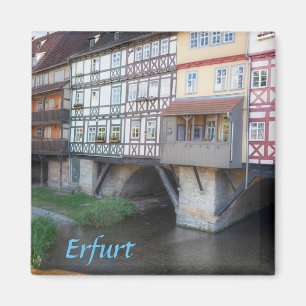 Imán Foto del puente Erfurt Merchants