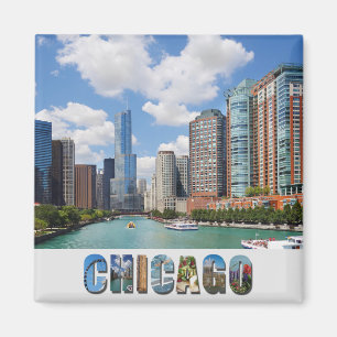 Imán Foto del Skyline Chicago