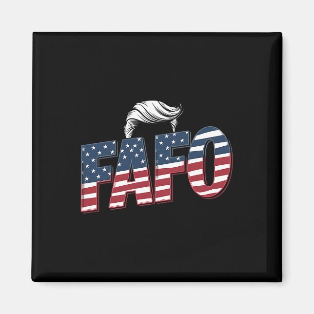 Imán Foto divertida de Fafo Trump (Frente)
