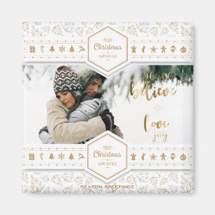 Imán Foto elegante del amor del navidad