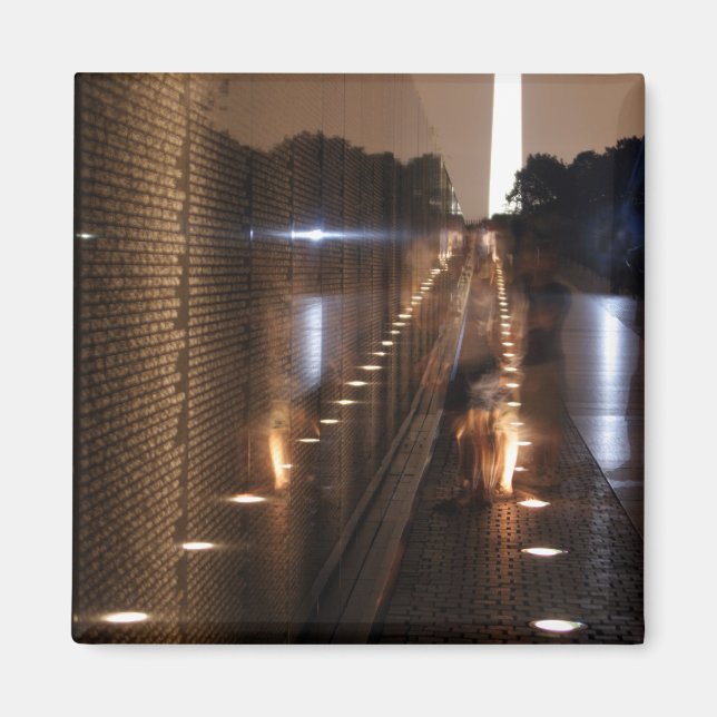 Imán Foto en memoria de veteranos de Vietnam (Frente)