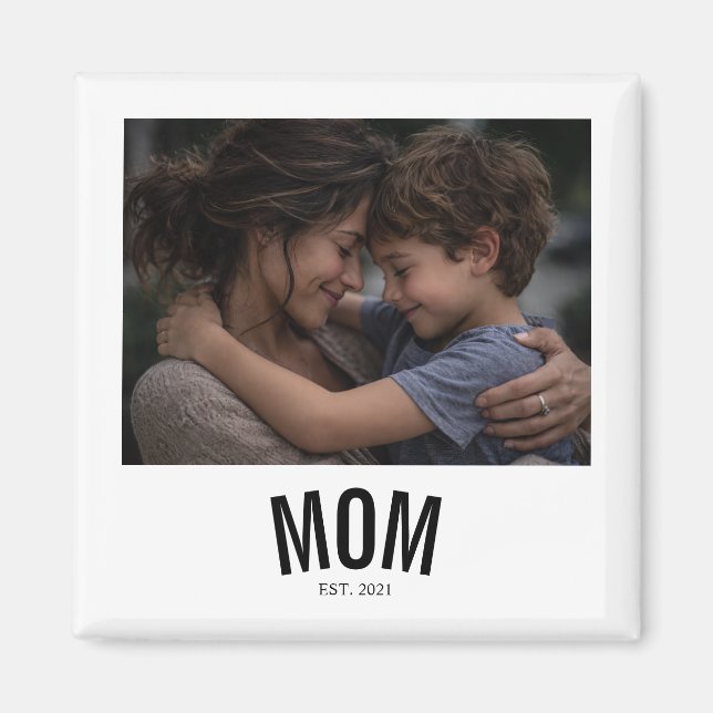 Imán Foto establecida de mamá minimalista (Frente)