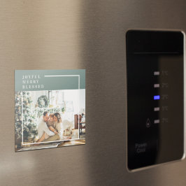 Imán Foto familiar moderna | Joyful Merry Blessed | Ver