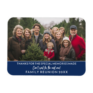 Imán Foto Horizontal - Agradecimiento de Reunión Famili