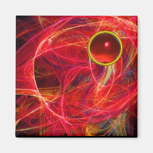 IMÁN FOTO LOCAL CON GEMSTONE ROJO DE RUBY