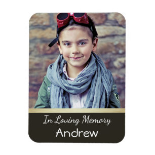 Imán Foto Memoriam Magnet para hombre o niño